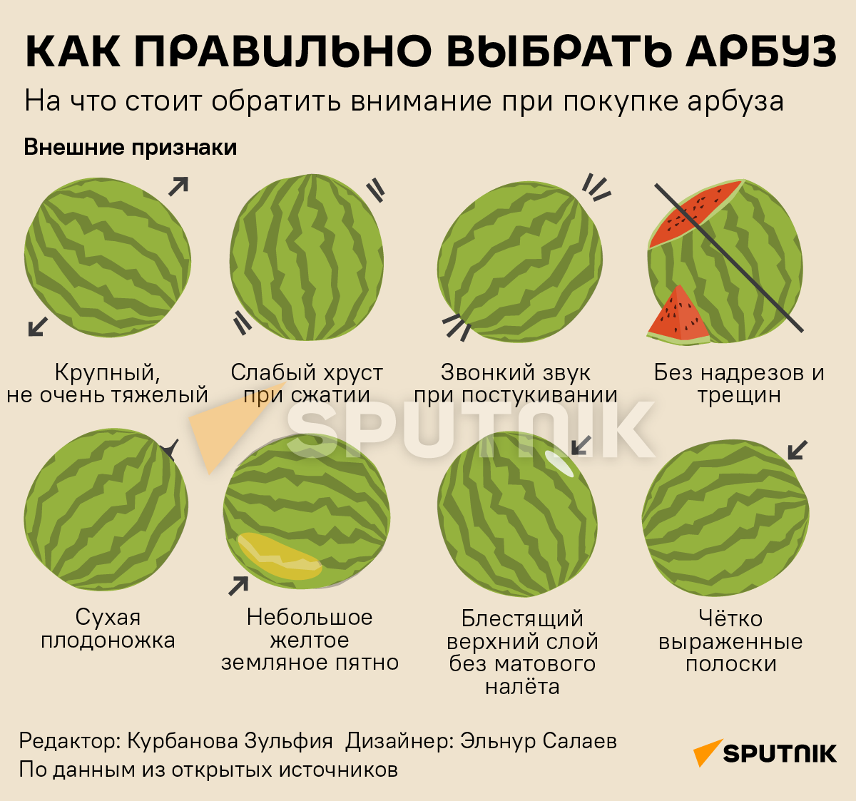 Как правильно выбрать арбуз - Sputnik Узбекистан