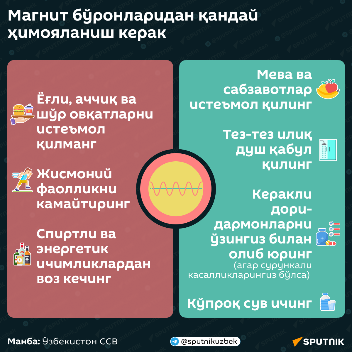 Как защититься от воздействия магнитных бурь? - Sputnik Ўзбекистон