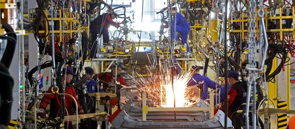Линия производства автомобилей GM Линия производства автомобилей GM - Sputnik Узбекистан