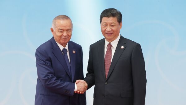 Президент Узбекистана Ислам Каримов и председатель КНР Си Цзиньпин - Sputnik Узбекистан