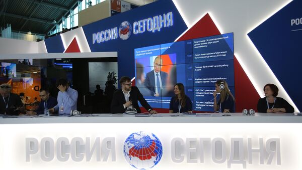 Стенд МИА Россия сегодня - Sputnik Узбекистан