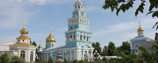 Успенский кафедральный собор в Ташкенте Успенский кафедральный собор в Ташкенте - Sputnik Узбекистан