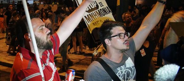 Противники реформ в Афинах. Противники реформ в Афинах. - Sputnik Узбекистан