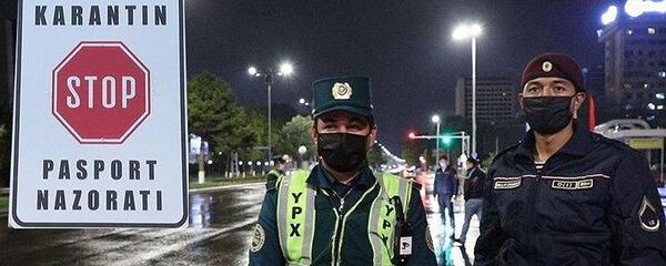 Сотрудники правоохранительных органов в г. Ташкент - Sputnik Узбекистан