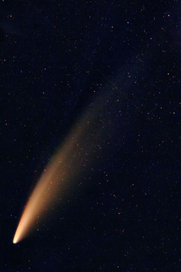 Комета NEOWISE в небе  - Sputnik Узбекистан