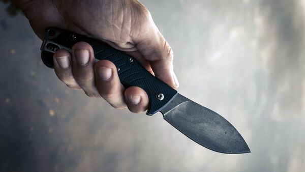 Нож в руке. Иллюстративное фото - Sputnik Ўзбекистон