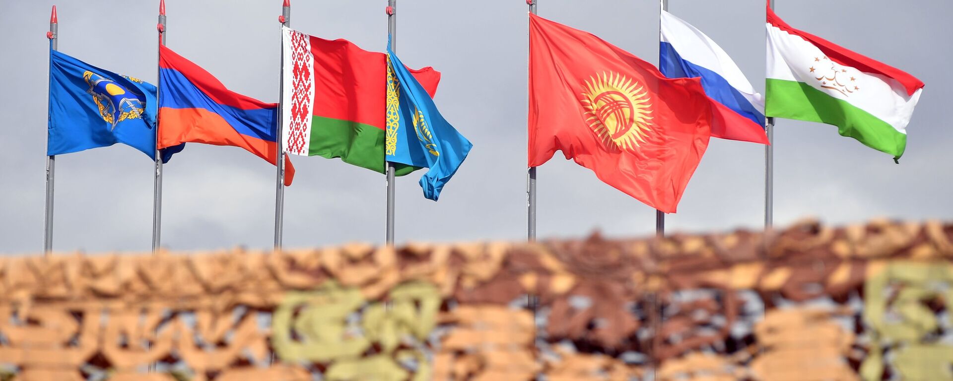Государственные флаги стран-участниц ОДКБ - Sputnik Узбекистан, 1920, 27.04.2021