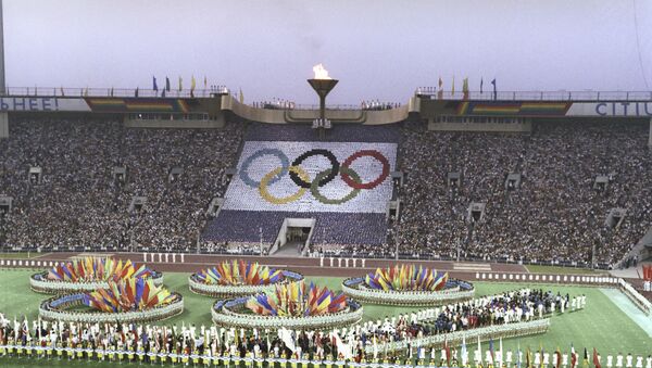 Торжественная церемония закрытия Игр XXII Олимпиады - Sputnik Узбекистан