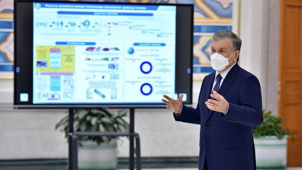 Mirziyoyev zaslushal otchet o borbe s koronavirusom COVID-19 v Tashkente - Sputnik Oʻzbekiston
