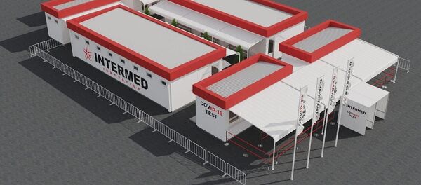 Na avtostoyanke radom s Alayskim rinkom v Tashkente sozdayutsya mobilnie sentri dlya testirovaniya jiteley na COVID-19 - Sputnik O‘zbekiston