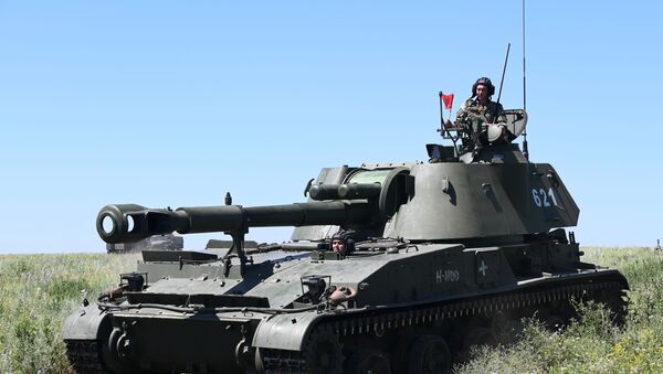 Самоходная артиллерийская установка 2СЗМ Акация - Sputnik Узбекистан