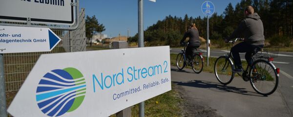 Строительство газопровода Северный поток-2 в Германии Строительство газопровода Северный поток-2 в Германии - Sputnik Ўзбекистон