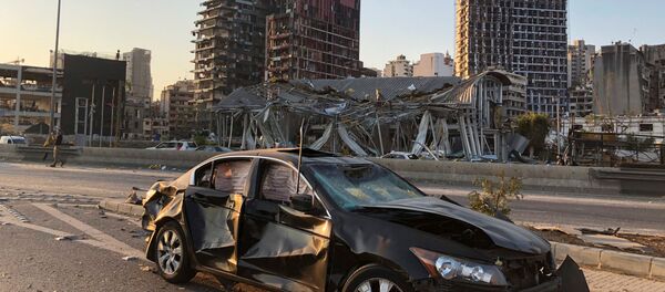 Последствия взрыва в Бейруте Последствия взрыва в Бейруте - Sputnik Ўзбекистон