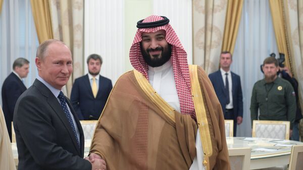 Prezident RF V. Putin vstretilsya s naslednыm printsem Saudovskoy Aravii M. ibn Salmanom Al Saudom - Sputnik Oʻzbekiston