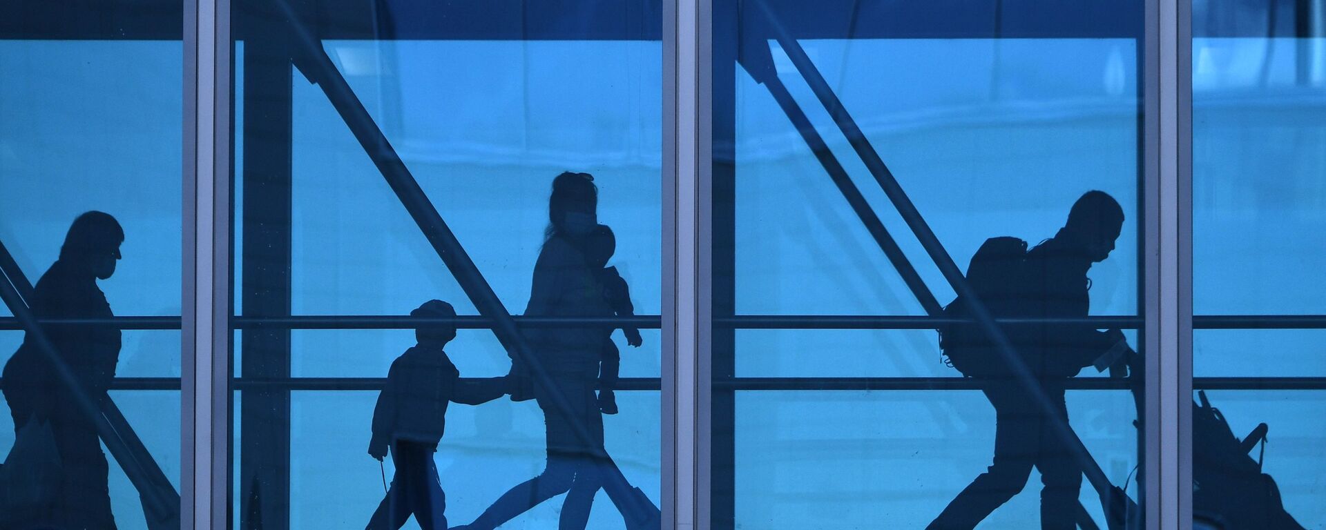 Пассажиры в аэропорту Домодедово имени М. В. Ломоносова Пассажиры в аэропорту Домодедово имени М. В. Ломоносова - Sputnik Ўзбекистон, 1920, 12.09.2025