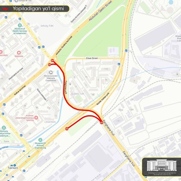 Одну из центральных улиц Ташкента закроют до 10 октября - Sputnik Узбекистан