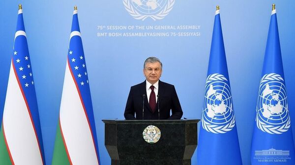 Выступление президента Узбекистана Шавката Мирзиёева на 75-й сессии Генассамблеи ООН - Sputnik Ўзбекистон
