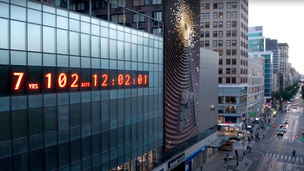 Климатические часы: в Нью-Йорке появился таймер, отсчитывающий дни до апокалипсиса - Sputnik Узбекистан