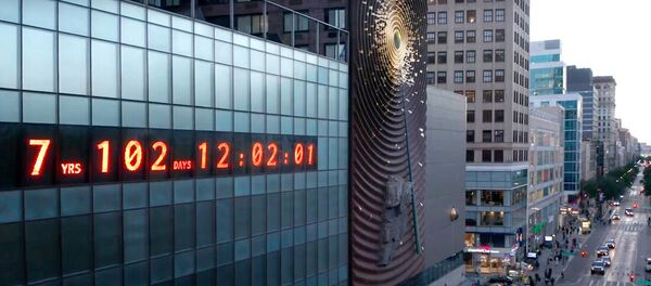Климатические часы: в Нью-Йорке появился таймер, отсчитывающий дни до апокалипсиса - Sputnik Узбекистан