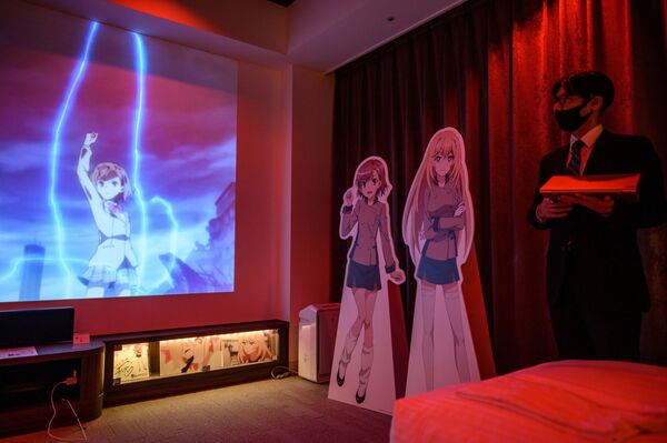 Японский отель в городе Токородзаве, в оформлении номеров которого были использованы изображения персонажей из различных аниме  - Sputnik Узбекистан