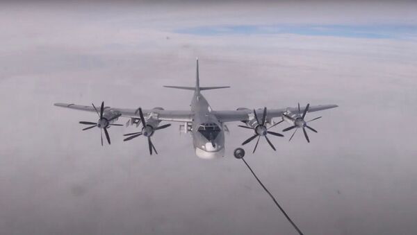 Контрольные полеты экипажей Ту-160 и Ту-95МС в Саратовской области - Sputnik Узбекистан