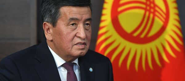Президент Кыргызстана Сооронбай Жээнбеков Президент Кыргызстана Сооронбай Жээнбеков - Sputnik Ўзбекистон