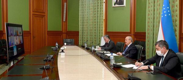 Министр иностранных дел Республики Узбекистан Абдулазиз Камилов принял участие в третьем заседании глав внешнеполитических ведомств государств Центральной Азии и России в формате видеоконференции Министр иностранных дел Республики Узбекистан Абдулазиз Камилов принял участие в третьем заседании глав внешнеполитических ведомств государств Центральной Азии и России в формате видеоконференции - Sputnik Ўзбекистон