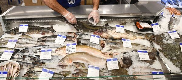 Рыба на прилавке - Sputnik Ўзбекистон