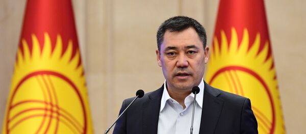Премьер-министр Киргизии Садыр Жапаров  Премьер-министр Киргизии Садыр Жапаров  - Sputnik Ўзбекистон