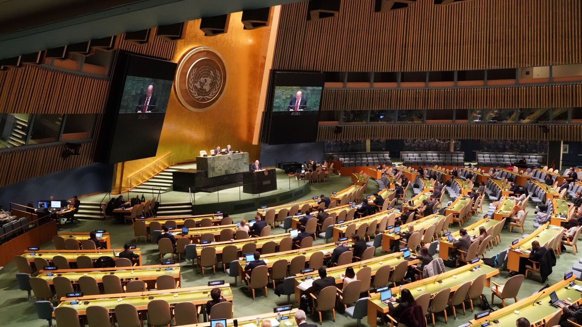 Пленарное заседание Генассамблеи ООН - Sputnik Узбекистан, 1920, 26.04.2022