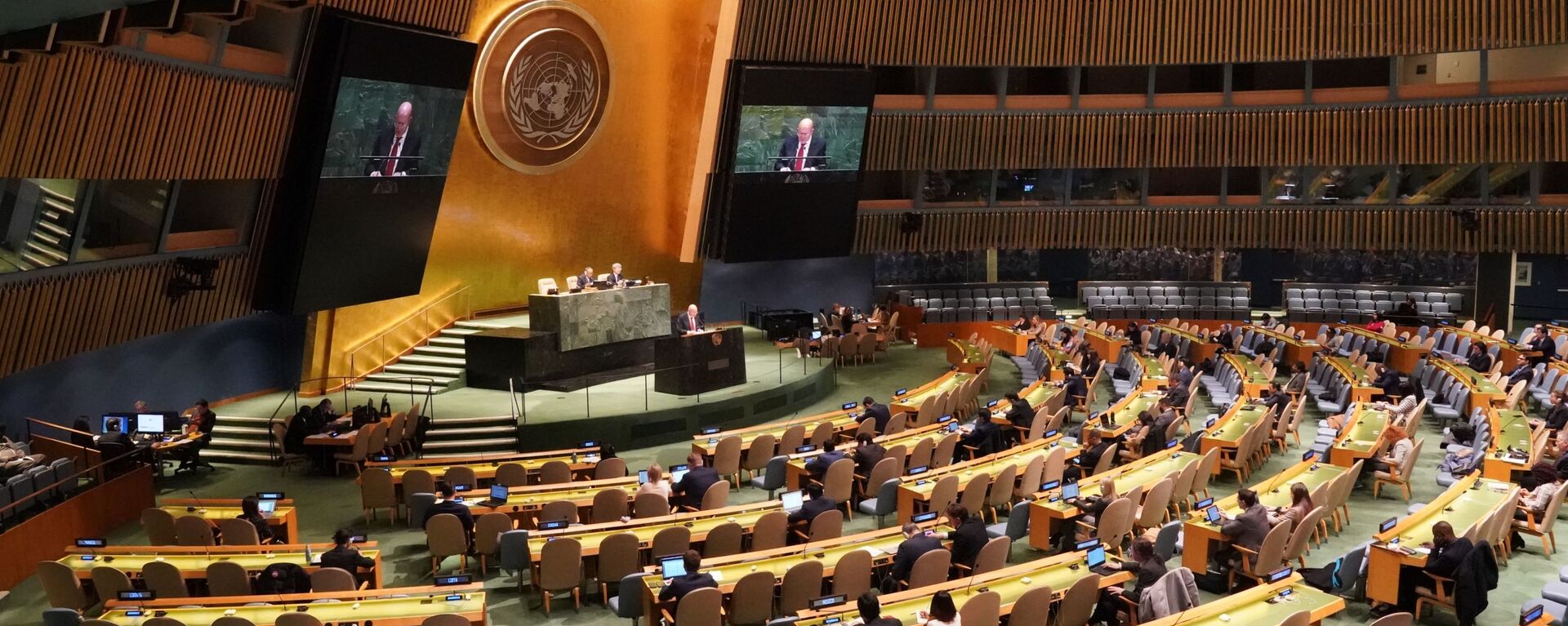 Пленарное заседание Генассамблеи ООН - Sputnik Узбекистан, 1920, 26.05.2021