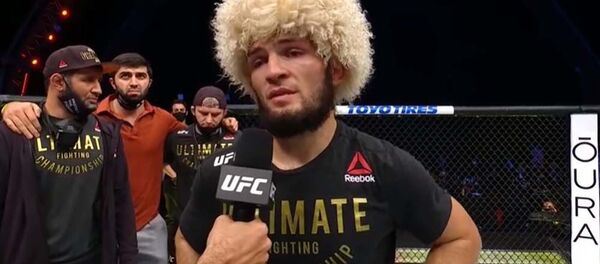 Слова Хабиба после боя с Гейджи Слова Хабиба после боя с Гейджи - Sputnik Узбекистан