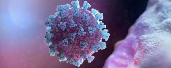 Коронавирус под микроскопом Коронавирус под микроскопом - Sputnik Ўзбекистон