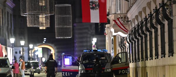 Полиция возле места происшествия в Вене - Sputnik Узбекистан