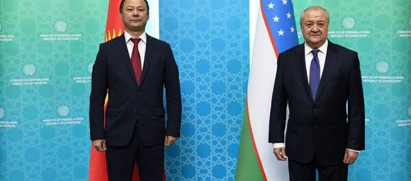 5 ноября 2020 года состоялась встреча Министра иностранных дел Республики Узбекистан Абдулазиза Камилова и Министра иностранных дел Кыргызской Республики Руслана Казакбаева - Sputnik Узбекистан