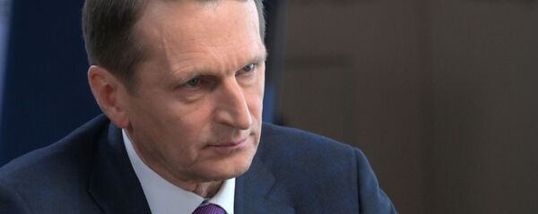 Директор Службы внешней разведки РФ Сергей Нарышкин Директор Службы внешней разведки РФ Сергей Нарышкин - Sputnik Ўзбекистон