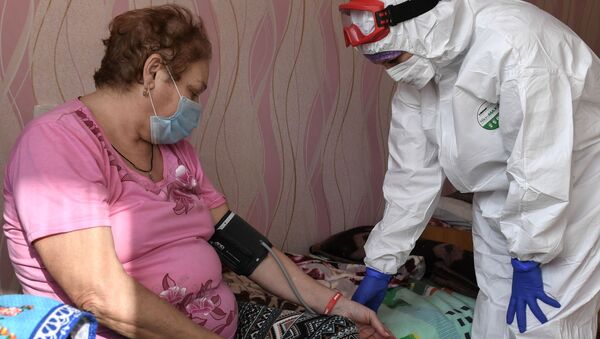 Работа ковид-госпиталя в Евпатории - Sputnik Узбекистан