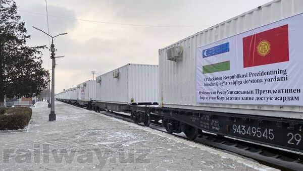 Третья партия гуманитарной помощи доставлена в Кыргызстан - Sputnik Узбекистан