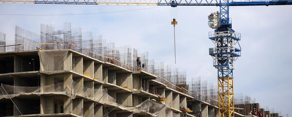 Строительство жилого дома Строительство жилого дома - Sputnik Ўзбекистон