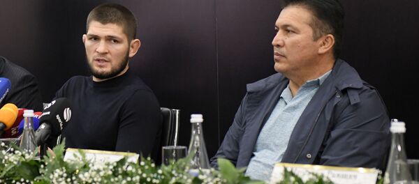 Пресс-конференция Хабиба Нурмагомедова в Ташкенте Пресс-конференция Хабиба Нурмагомедова в Ташкенте - Sputnik Узбекистан