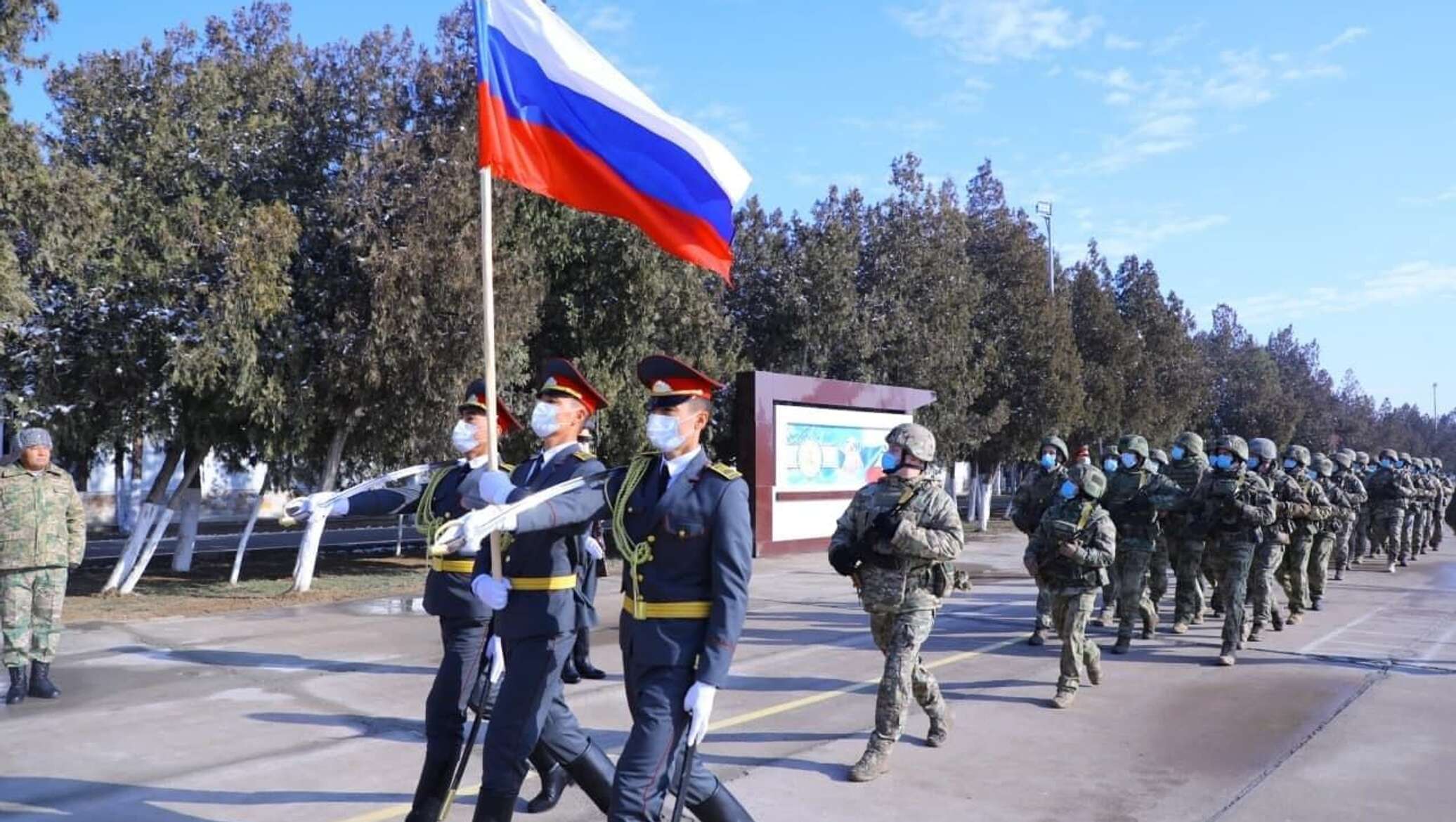 Военные учения Узбекистана и России