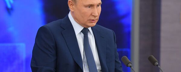 Ежегодная пресс-конференция президента РФ В. Путина Ежегодная пресс-конференция президента РФ В. Путина - Sputnik Ўзбекистон