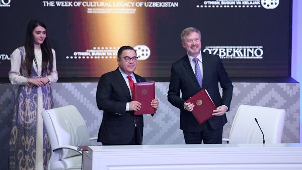 Подписание соглашения по сотрудничеству в сфере кинематографии между РФ и Узбекистаном - Sputnik Узбекистан