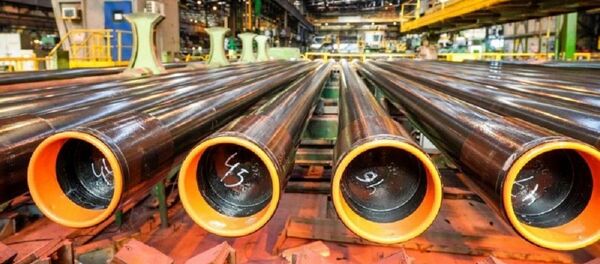 Работа трубного завода - Sputnik Узбекистан