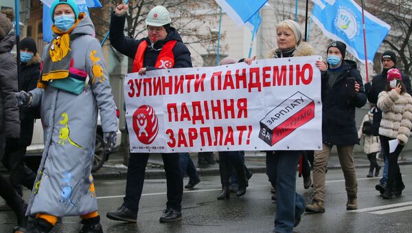 Акции протеста в Киеве - Sputnik Узбекистан