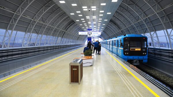  Первые пассажиры сергелийской линии Ташкентского метрополитена - Sputnik Ўзбекистон