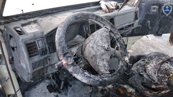 Avtomobil Damas, stoyavshiy v ocheredi na gazovoy zapravke v Turakurganskom rayone Namanganskoy oblasti, zagorelsya. - Sputnik O‘zbekiston