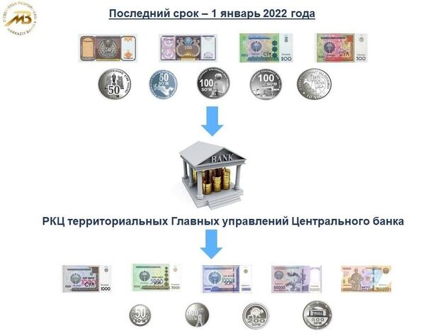 Подлежащие обмену монеты и банкноты - Sputnik Узбекистан