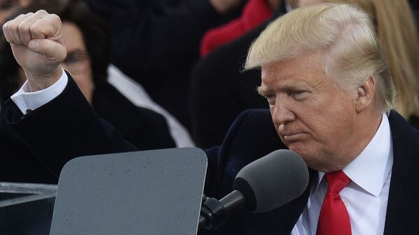 Президент США Дональд Трамп на церемонии инаугурации в Вашингтоне - Sputnik Узбекистан