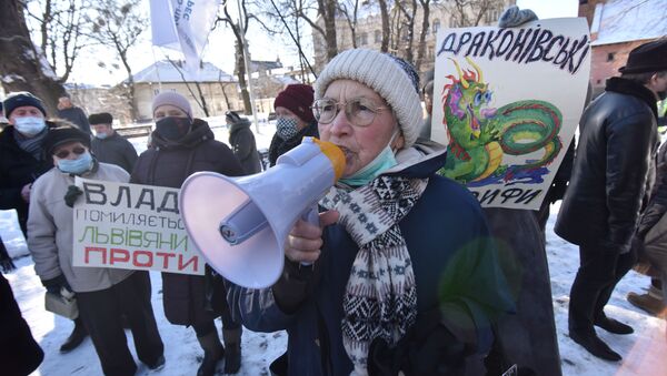 Акция против повышения цен на газ на Украине - Sputnik Узбекистан